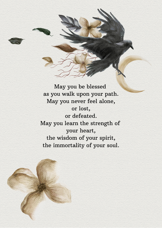 Blessing - Signed postcard