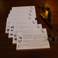 Load image into Gallery viewer, 7 Card deck of dreamwork prompts on a table
